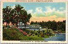 Vintage Postcard The Buttonwood Manor Hotel Lake Lefferts Matawan New Jersey 40S