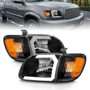 ANZO 111579 Crystal Plank Style Headlights for 2000-2004 Toyota Tundra Regular - Picture 1 of 10