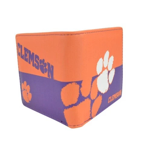 Clemson Tigers Bi-fold Wallet Team Colors Made by Little Earth Cover
