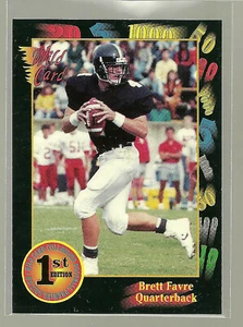 BRETT FAVRE 1991 WILD CARD 119 Rookie COLLEGE DRAFT PICK Green Bay Packers - Picture 1 of 1