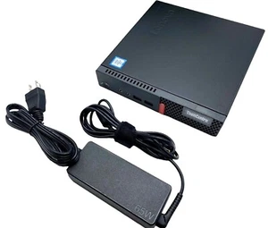 Lenovo ThinkCentre M910Q USFF Desktop Quad Core i5-6500T 2.5GHz 8GB 256GB SSD - Picture 1 of 6