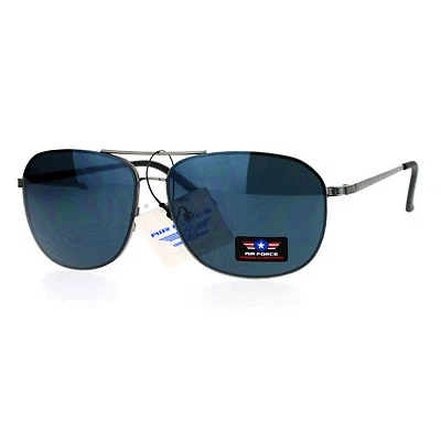 Gafas de sol de piloto de la Fuerza Aérea redondeadas cuadradas navegantes moda para hombre UV400 Foto 1 de 4