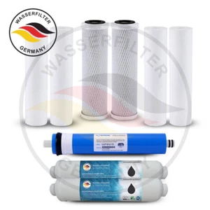 5 Stufen Umkehrosmose RO Ersatzkartuschenset Membran Osmose Wasserfilter Germany - Bild 1 von 24