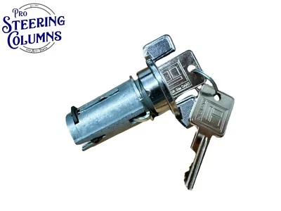 GM CHEVY BLOQUEO ENCENDIDO CILINDRO CROMO CLIP EN 2 LLAVES NUEVO 7048174 Foto 1 de 4