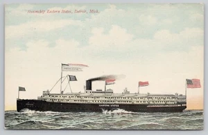 Steamship Eastern States Detroit Michigan MI Postcard - Picture 1 of 2