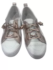 sperry top sider women size 9 Crest Vide Sneakers White Multi Snake - Picture 1 of 6