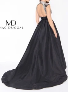 Mac Duggal 77269R Long Black Evening Beautiful Dress Size 2 $4000 - Picture 1 of 12