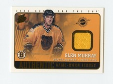 02-03 PACIFIC QUEST FOR THE CUP GAME-WORN JERSEY #2 GLEN MURRAY BRUINS *64365