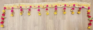 1 PC GottaPatti With Parrot Bandanwar/Toran Home Festive Decoration - Picture 1 of 6