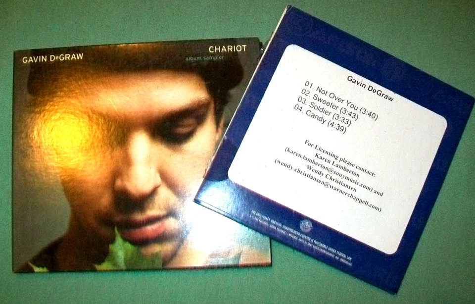 Gavin Degraw **PROMO CD LOT** Chariot -- Sampler - Bild 1 von 1