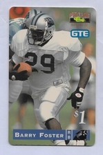 Panthers 1996 Barry Foster Pro Line Series II GTE Phone Card #2 of 30