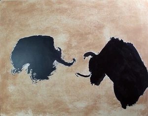 LLUIS CLARAMUNT - Toros I. Handsignierter und nummerierter Siebdruck. - Bild 1 von 4