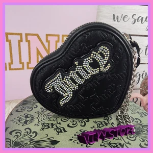 Nuevo con etiquetas Monedero Juicy Couture Negro Brillante Logo Interior - Imagen 1 de 7