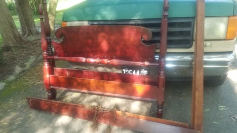 Vintage Full Size Four Poster Bed by Dixie Furniture Cover