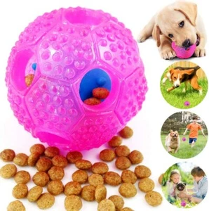 Pet Dog Toy Treat Ball Interactive Chew IQ Food Dispenser Fun Tricky Play Ball - Picture 1 of 7