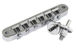 Tune-o-Matic Bridge Nashville Chrome fits USA Gibson - Picture 1 of 4