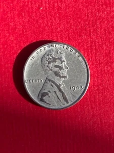 Collectable 1943 United States STEEL Wheat Penny Circulated - Foto 1 di 2