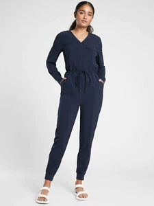 NWT Athleta Zuma Jumpsuit, NAVY SIZE XL #657889 O0818H - Picture 1 of 6