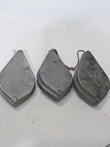 Three Vintage STRAIT-LINE Chalk Line Reel Plumb Bobs (t) - Picture 1 of 13