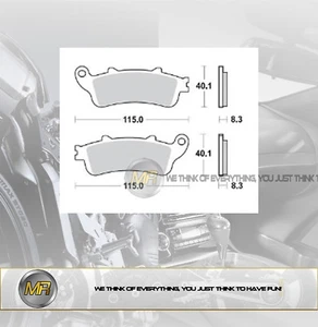 PER HONDA JAZZ 250 DAL 2001 AL 2004 COPPIA PASTIGLIE FRENO ANTERIORI BRAKING SEM - Imagen 1 de 1