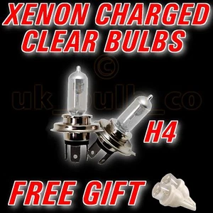 Clear Xenon Bulbs H4 + LED LAND ROVER FREELANDER 97-03 - Picture 1 of 1