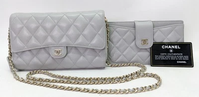 CHANEL Caviar Quilted Phone Holder Wallet on Chain - Image 1 of 4