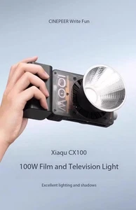 ZHIYUN CINEPEER CX100 100W COB Bi-Color LED Videoleuchte integrierter 4500mAh Ak - Picture 1 of 8