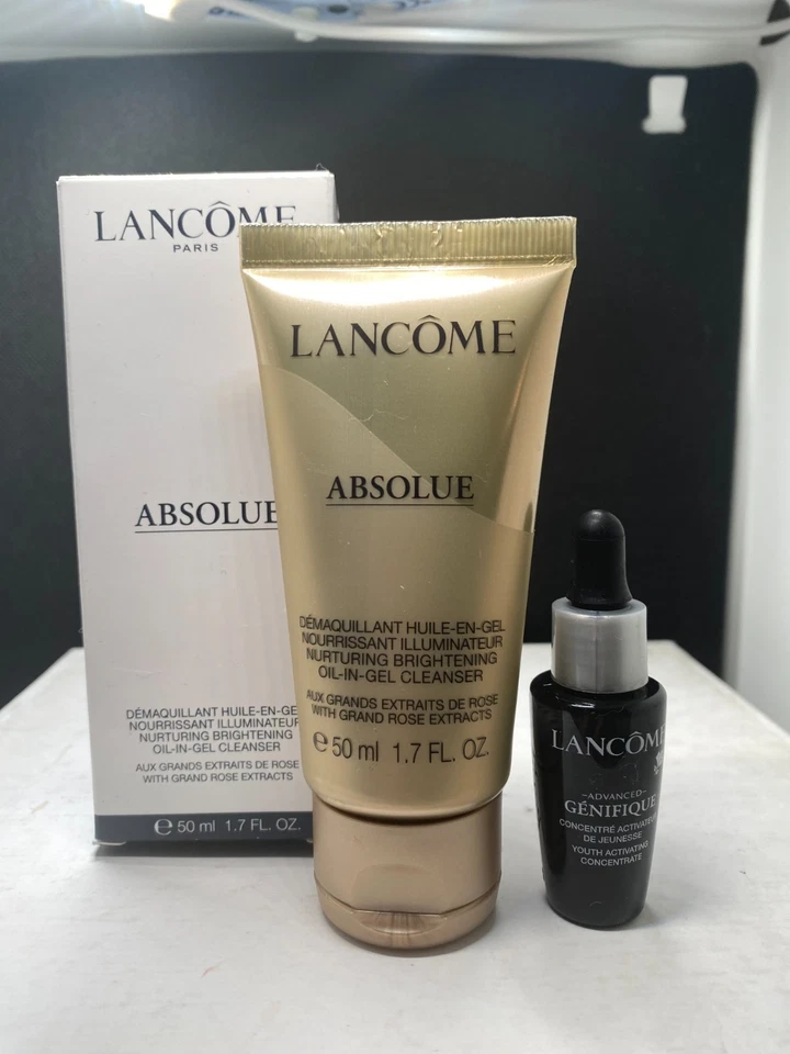 Limpiador aceite en gel iluminador nutritivo Lancome Absolue 50 ml y suero genifique Foto 1 de 1