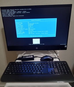 HP 24-F0014 All-in-one PC 24" FHD Touchscreen Intel Core i3-8130U 8GB 1TB Win10 - Picture 1 of 11