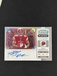 2022 Panini Contenders Brian Robinson Jr Playoff Ticket Variation RC Auto /49 - Picture 1 of 2
