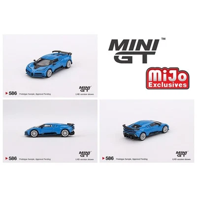 Mini GT 1/64 Bugatti Centodieci Blu Bugatti LHD USA Blister Packaging #MGT00586 - Image 1 of 2