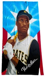 Roberto Clemente PUERTO RICO Strandtuch 30" x 60" - Bild 1 von 2