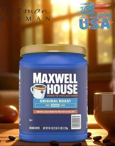 Café molido original tostado medio Maxwell House 43,1 oz caducidad: 13-nov-2025 - Imagen 1 de 5
