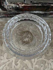 MCM 60’s Waterford Blown Crystal Ashtray Cigarette Cigar 6 3/4" Signed Heavy - Picture 1 of 7