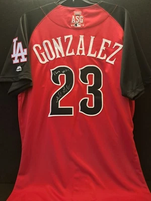 ФУТБОЛКА С АВТОГРАФОМ АДРИАНА ГОНСАЛЕСА 2015 ALL STAR ПОДЛИННАЯ MAJESTIC L.A. DODGERS - Изображение 1 из 4