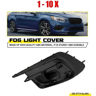 Bisel de luz antiniebla negro cubierta inferior 1-10X lado del conductor para Subaru Legacy 2018 2019 Foto 1 de 4