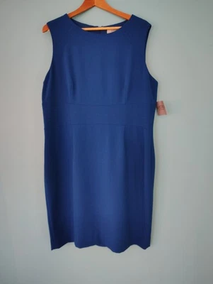 Blue HOLIDAY Cocktail Party Dress BRAND NEW Kasper Plus Size: 18 - Image 1 of 4