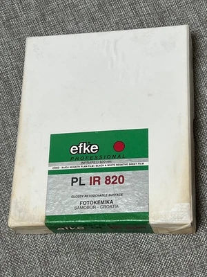 EFKE INFRARROJO IR 820 sin abrir caja de 50 hojas 4x5" película en blanco y negro Foto 1 de 2
