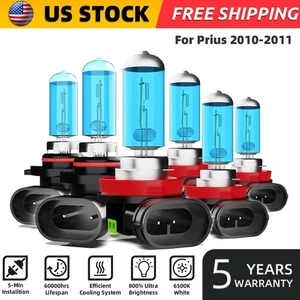 9005 H11 H11 High Low Fog Beam Halogen Headlight Bulbs For Toyota Prius 2010-11 - Picture 1 of 11