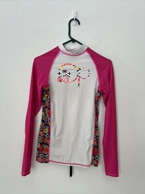 OP Ocean Pacific Long Sleeve Rash guard Shirt Women's Size Medium M. 16” Across - Image 1 of 4