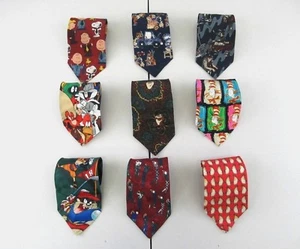 Disney Character Silk Poly Neck Ties N#1-10 - Picture 1 of 14
