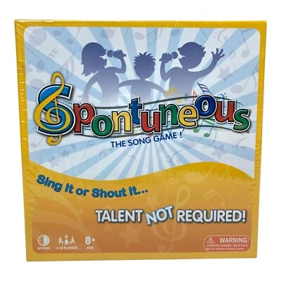 Jogo de tabuleiro Spontuneous the Song Game Sing it or Shout it 4-10 jogadores música 2018 - Imagem 1 de 4