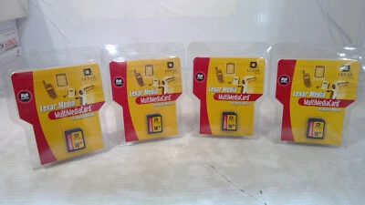 LEXAR MEDIA MultiMediaCard 16MB FOr Digital Devices *LOT OF 4* MMC016-231 - Image 1 of 4