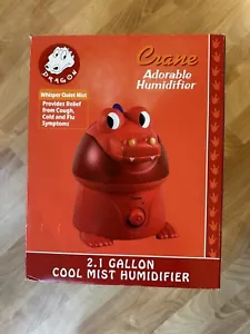 CRANE Humidifier RED DRAGON Kids 2.1 Gallon Quiet Cool Mist Rare Discontinued - Picture 1 of 7
