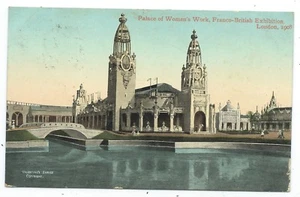 FRANCO BRITISH EXHIBITION, LONDON, 1908 - PALACE OF WOMEN'S WORK Postcard - Picture 1 of 1