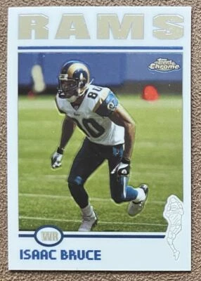 2004 Topps Chrome Isaac Bruce St. Louis Rams #66 NFL Football - Image 1 of 2