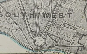 Vintage 1900 BERLIN GERMANY Map 14"x11" ~ Old Antique Original LICHTENBERG MITTE - Picture 1 of 12