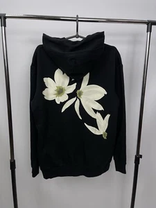 Simone Rocha x H&M Hoodie Size XS Black Flowers Print - Picture 1 of 6