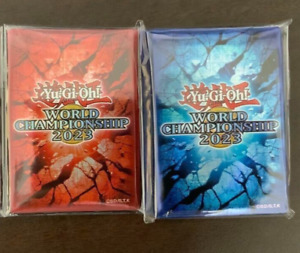 Yugioh World Championship 2023 WCS Card Protector Blue 50 Red 20 Sleeve Set