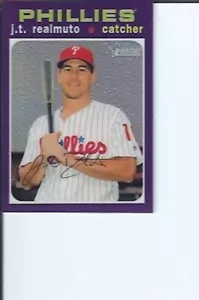 J.T. Realmuto 2020 Topps Heritage Purple Chrome - Bild 1 von 1